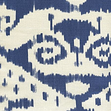 306051F MALAYA Navy on Tint Quadrille Fabric