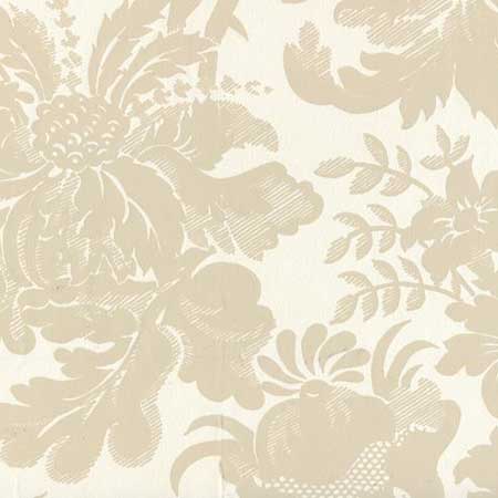 306080W DES GARDES Pumice On Off White Quadrille Wallpaper