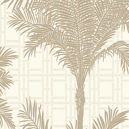 3061 COPACABANA Warm Silver Schumacher Wallpaper