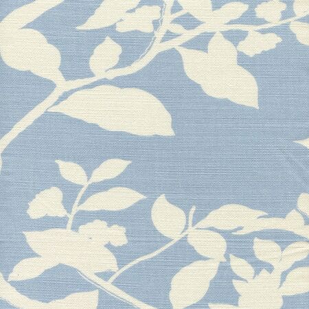 306180F HAPPY GARDEN BACKGROUND Windsor Blue on Tint Quadrille Fabric