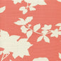 306183F HAPPY GARDEN BACKGROUND Rust Orange on Tint Quadrille Fabric