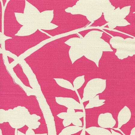 306187F HAPPY GARDEN BACKGROUND Magenta on Tint Quadrille Fabric