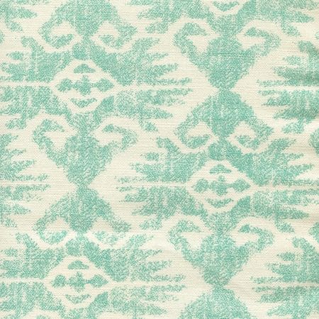 306213F TUCSON Turquoise on Tint Quadrille Fabric