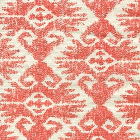 306217F TUCSON Orange on Tint Quadrille Fabric