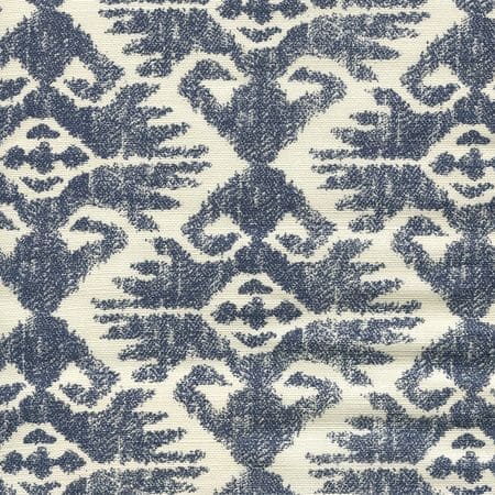 306219F TUCSON Navy on Tint Quadrille Fabric