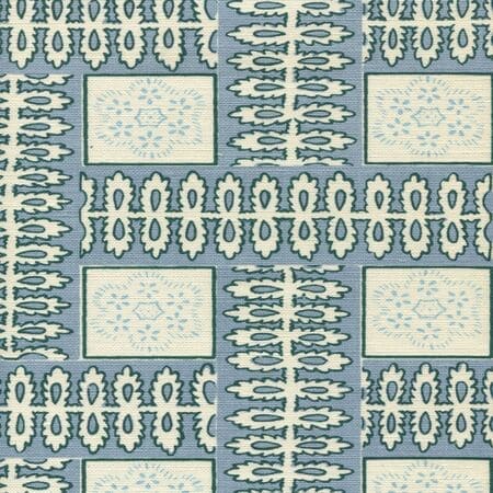 306280F MANCHESTER BY THE SEA Windsor Blue Ribbon Quadrille Fabric