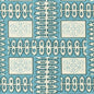 306285F MANCHESTER BY THE SEA Turquoise Ribbon Quadrille Fabric