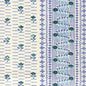 306294CT LINKS II Multi Green Lavender Periwinkle on Cotton Sateen Quadrille Fabric