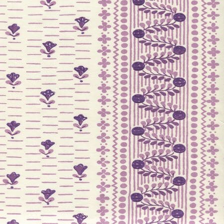 306297CT LINKS II Purple Lilacs on Cotton Sateen Quadrille Fabric