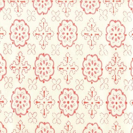 306302CTTN CRAWFORD Multi Salmons Quadrille Fabric