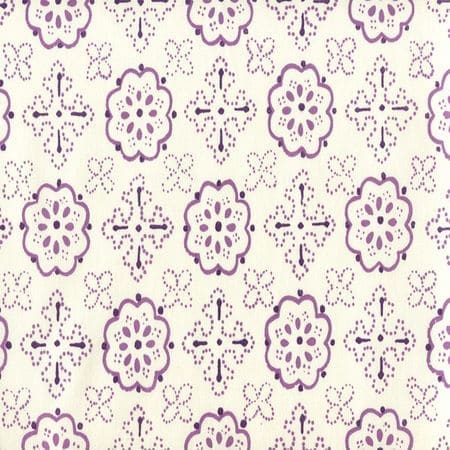 306304CTTN CRAWFORD Multi Lavender  Quadrille Fabric