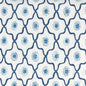 306320C-04CTT LONGFELLOW Navy French Blue on White Cotton Quadrille Fabric