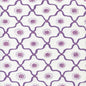 306320C-05CTT LONGFELLOW Purple Lilac on White Cotton Quadrille Fabric