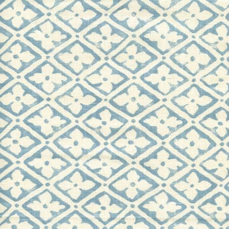 306330F-04 PUCCINI Windsor Blue on Tinted Linen Quadrille Fabric