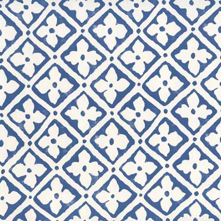 306330W-09 PUCCINI New Navy On Almost White Quadrille Wallpaper