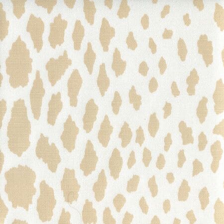 306360F-01WLC CHEETAH Beige on White Quadrille Fabric