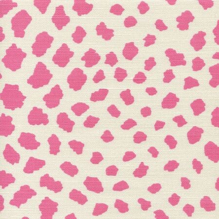 306360F-02 CHEETAH Pink on Tint Quadrille Fabric