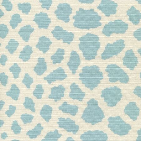 306360F-03 CHEETAH New Blue on Tint Quadrille Fabric