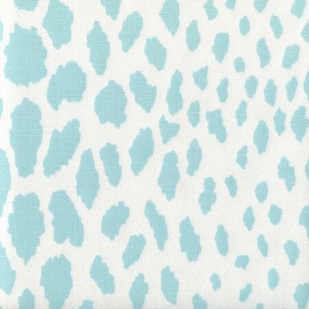 306360F-03WLC CHEETAH New Blue on White Quadrille Fabric