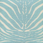 306370F-03 ZEBRE New Blue on Tinted Quadrille Fabric