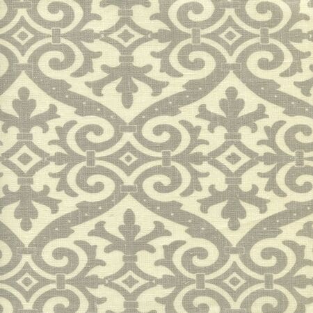 306490F-06 FRENCH DAMASK Soft Gray on Tint Quadrille Fabric