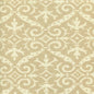 306495F-02 FRENCH DAMASK REVERSE Beige on Tint Quadrille Fabric