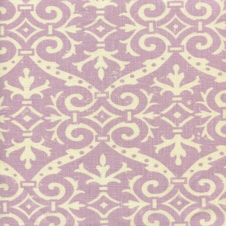 306495F-05 FRENCH DAMASK REVERSE Soft Lavender on Tint Quadrille Fabric