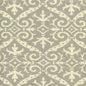 306495F-06 FRENCH DAMASK REVERSE Soft Gray on Tint Quadrille Fabric