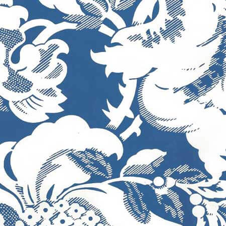 306588W DES GARDES REVERSE New Navy On Off White Quadrille Wallpaper