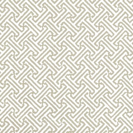 3080-14WP JAVA JAVA Greige On White Quadrille Wallpaper