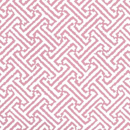 3080-31WP JAVA JAVA Pink On White Quadrille Wallpaper