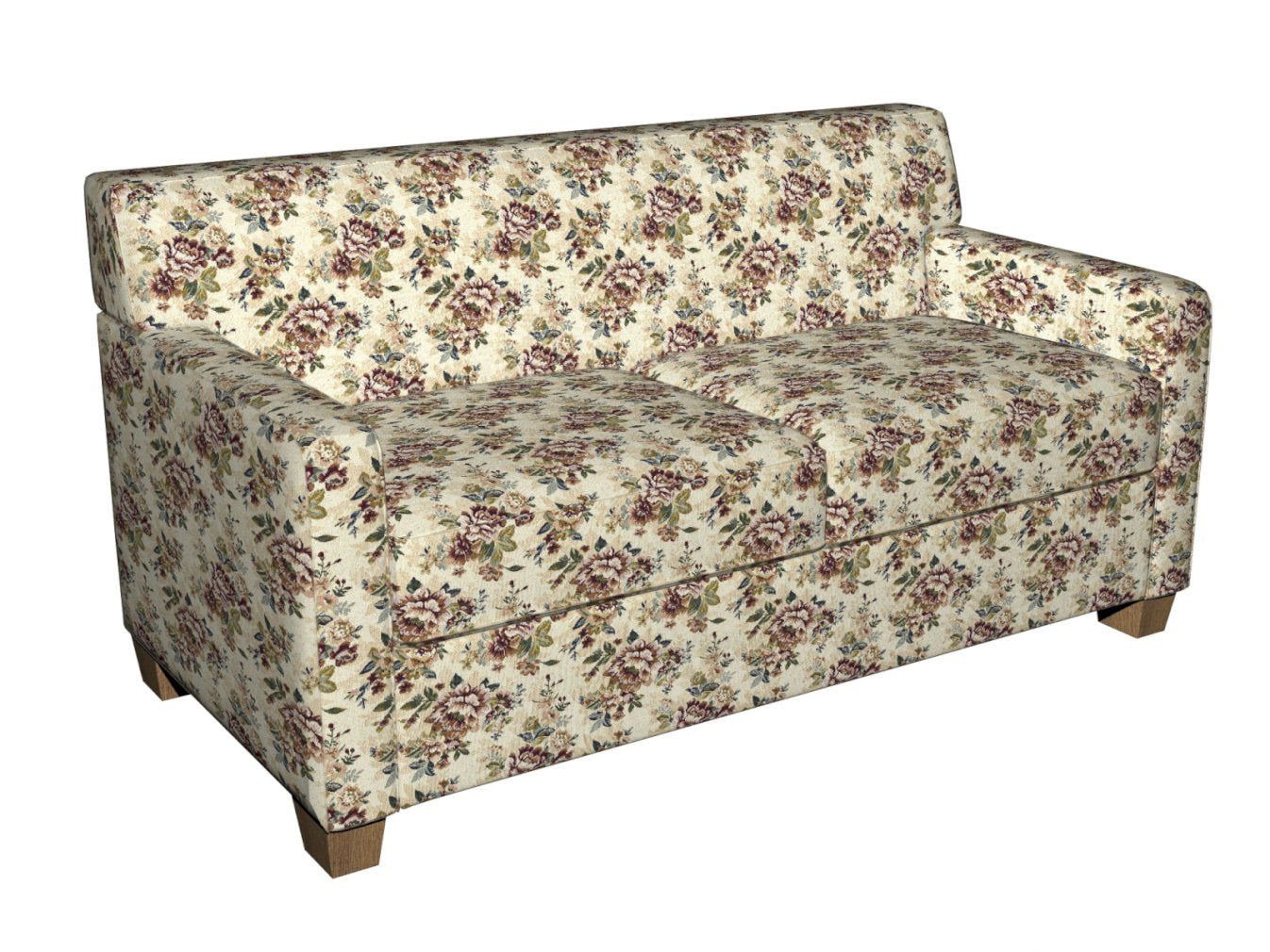 3178 Floral Harmony Red & Burgundy Charlotte Fabrics