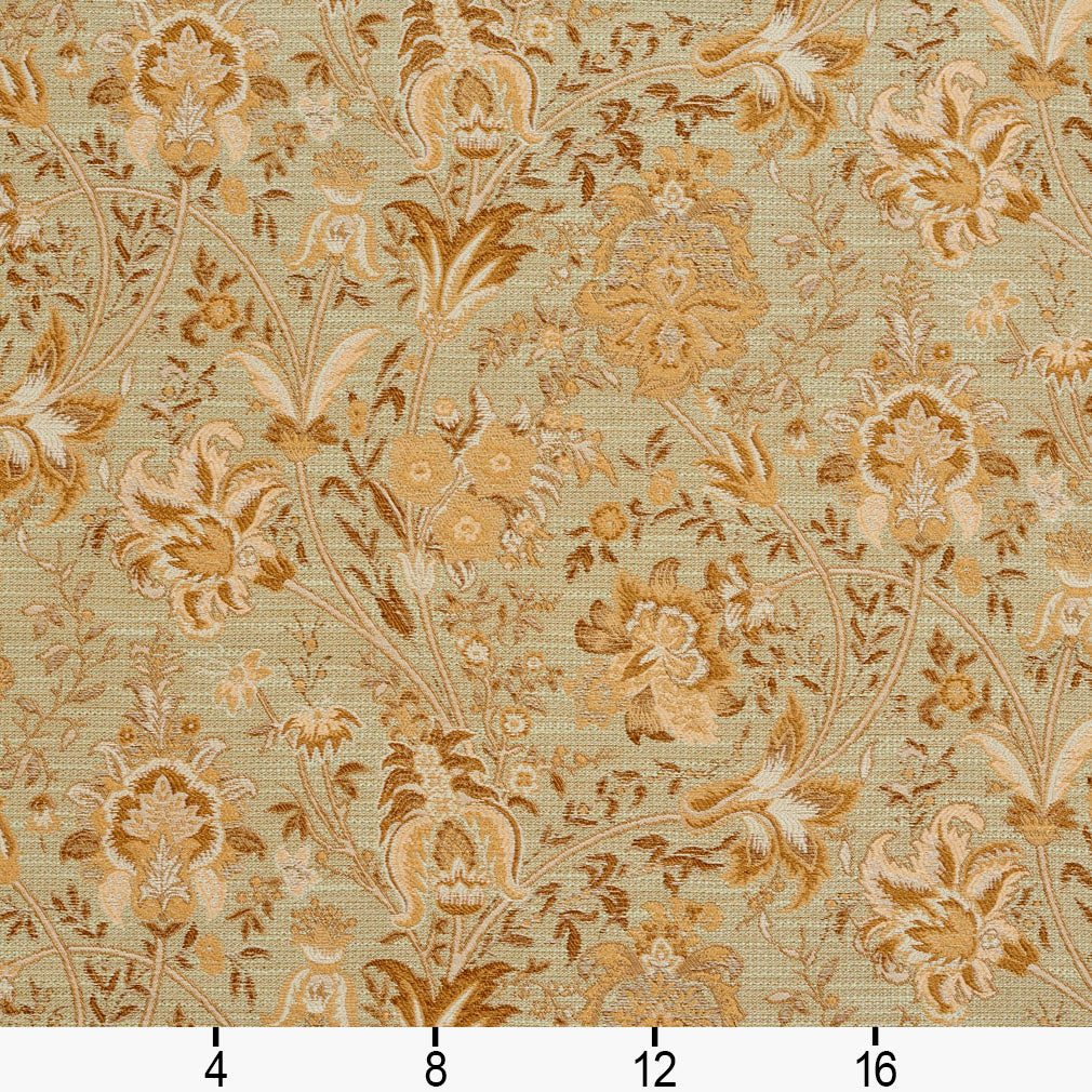 3220 Floral Capri Green Charlotte Fabrics