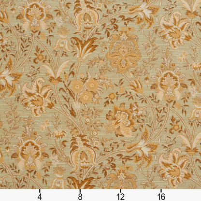 3220 Floral Capri Green Charlotte Fabrics