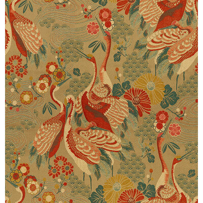 32257-1216 KIMONO INSPIRED HAUTE RED KRAVET DESIGN UPHOLSTERY