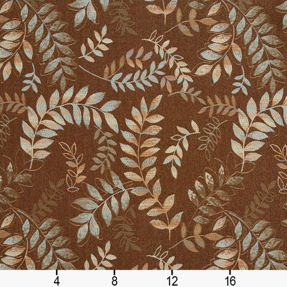 3242 Abstract & Geometric,Leaves Savannah Brown Charlotte Fabrics