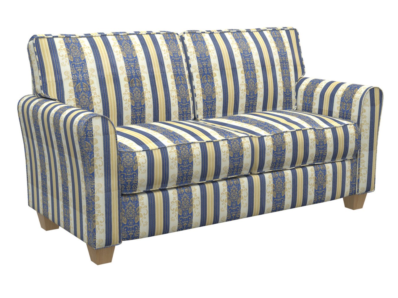 3280 Damask,Stripe Vintage Blue Charlotte Fabrics
