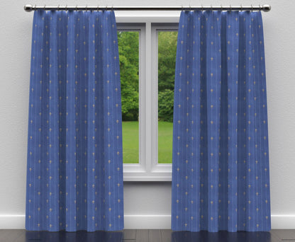 3283 Small Scale Old World Blue Charlotte Fabrics
