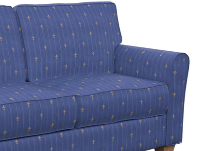 3283 Small Scale Old World Blue Charlotte Fabrics