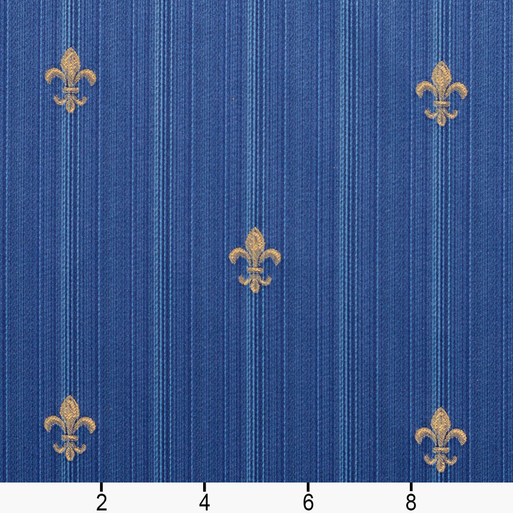 3283 Small Scale Old World Blue Charlotte Fabrics