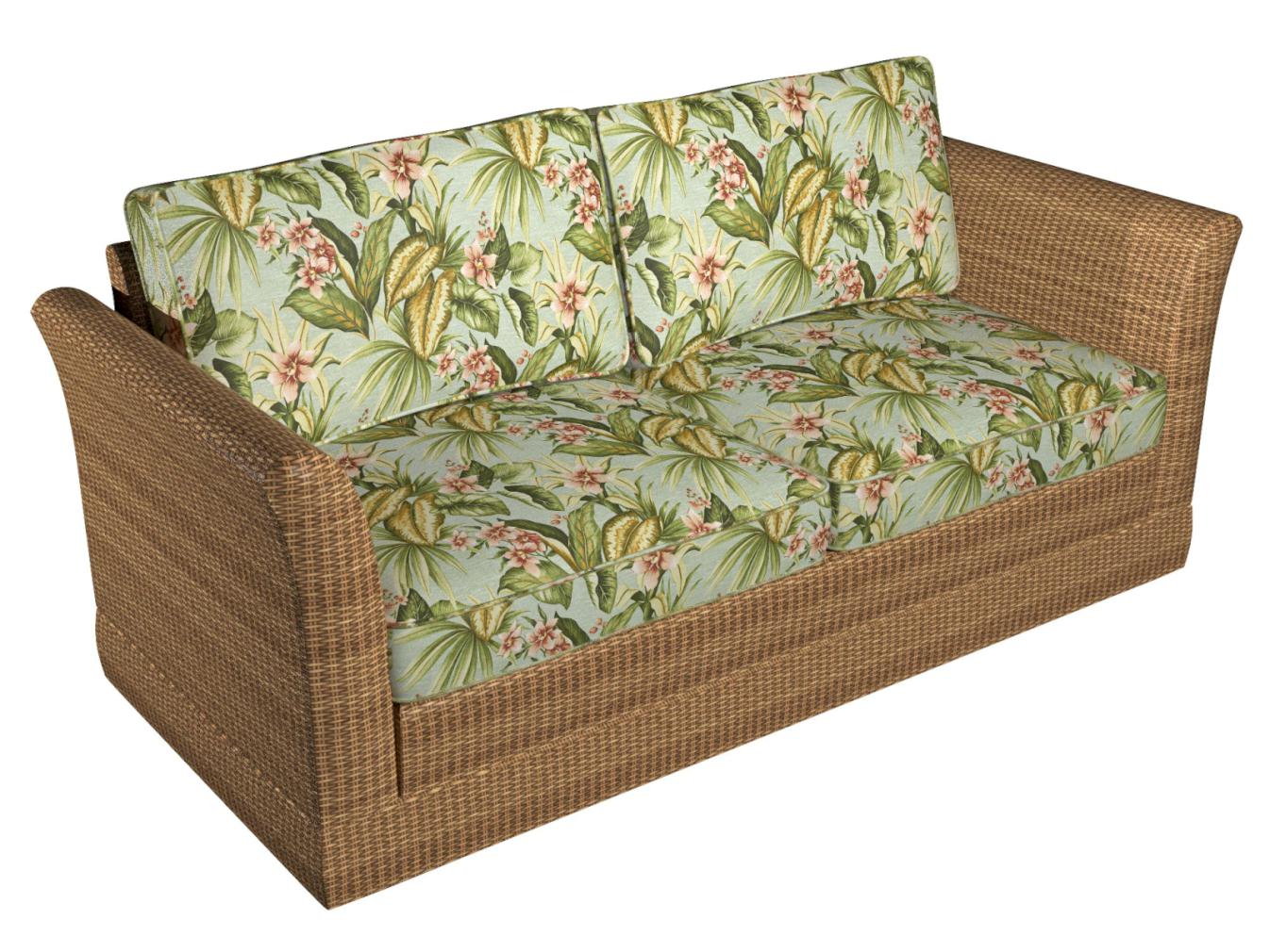 3426 Floral,Tropical & Botanical Jamaica Aqua & Teal,Green Charlotte Fabrics