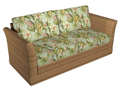 3426 Floral,Tropical & Botanical Jamaica Aqua & Teal,Green Charlotte Fabrics