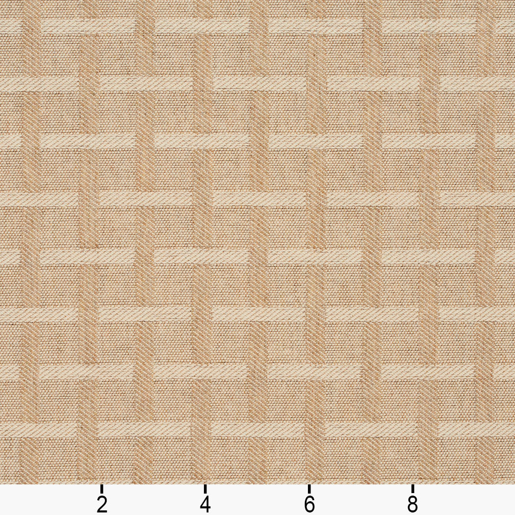 3458 Plaid & Check,Small Scale Rattan Beige & Taupe Charlotte Fabrics