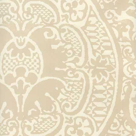 352000W-02OWP VENETO Beige On Off White Quadrille Wallpaper