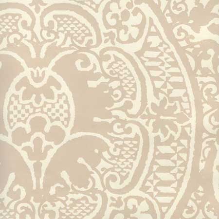 352000W-06OWP VENETO Pumice On Off White Quadrille Wallpaper