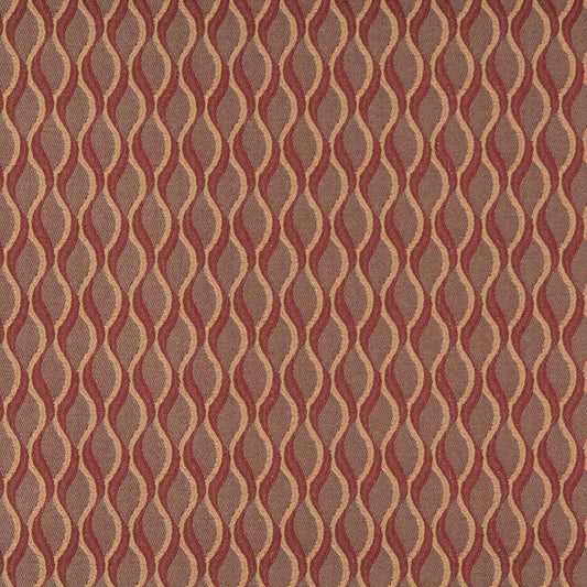 3553 Abstract & Geometric Cabernet Brown,Red & Burgundy Charlotte Fabrics