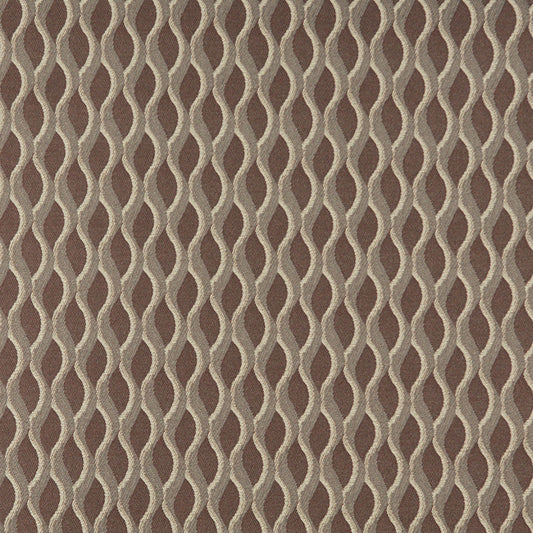 3556 Abstract & Geometric Chocolate Brown Charlotte Fabrics