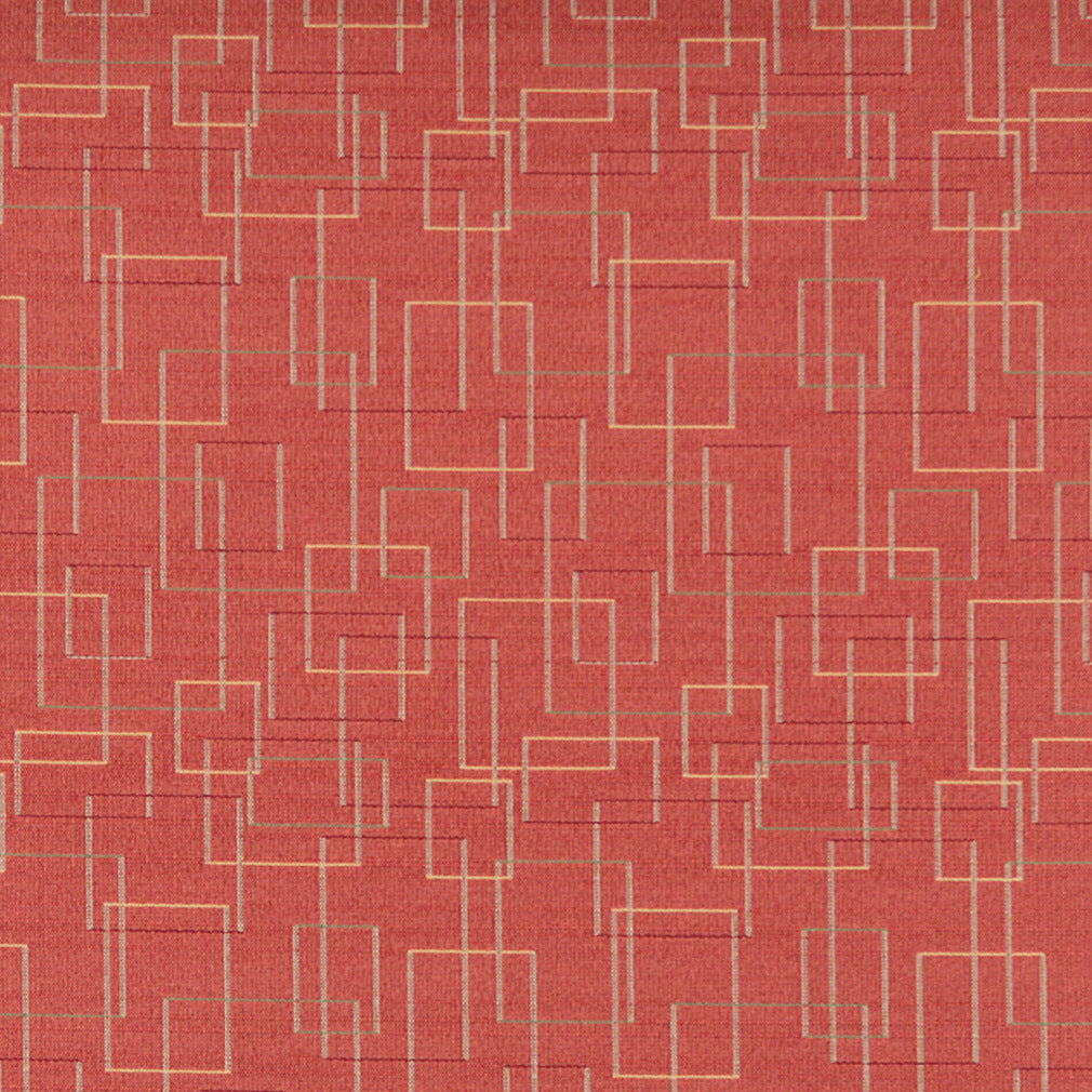 3558 Abstract & Geometric Paprika Orange & Rust Charlotte Fabrics