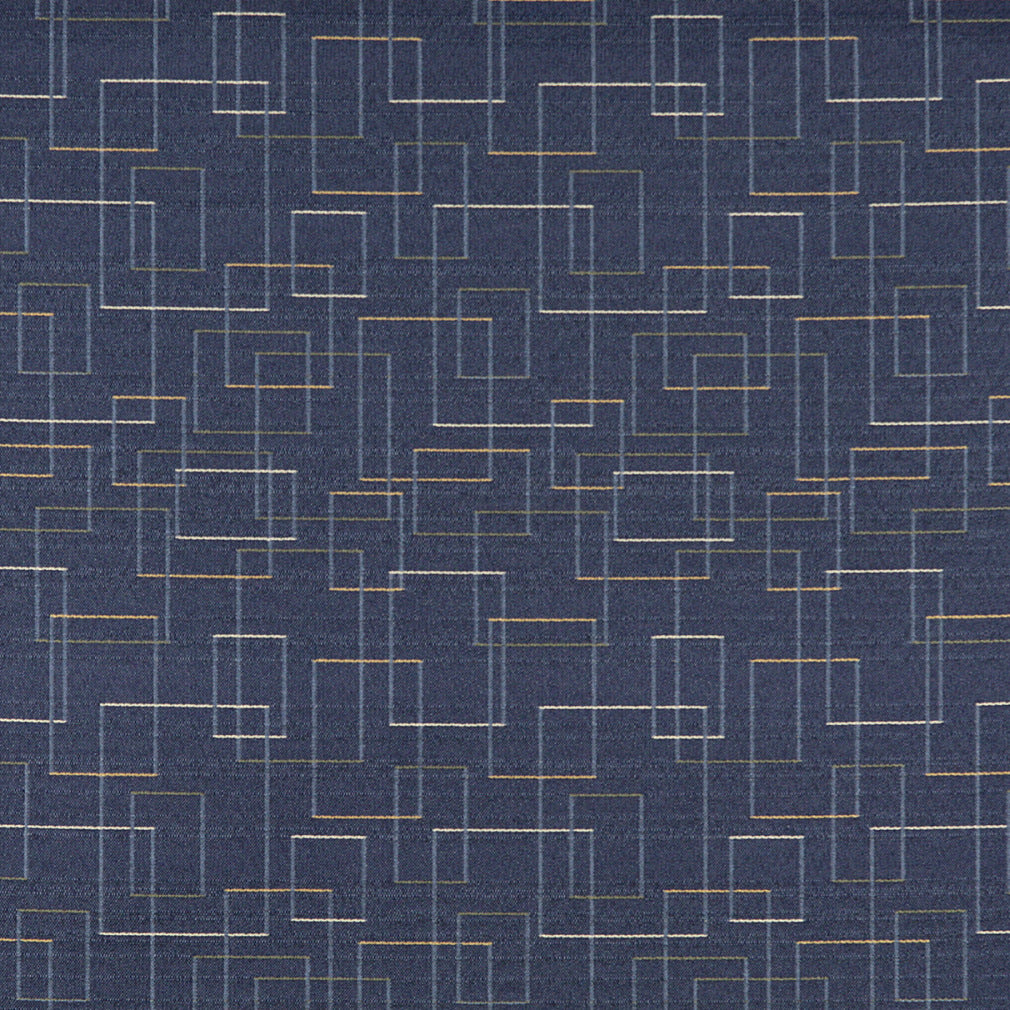 3559 Abstract & Geometric Admiral Blue Charlotte Fabrics