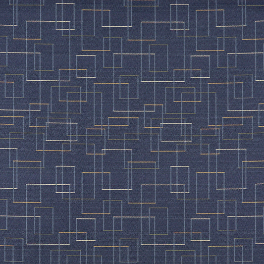 3559 Abstract & Geometric Admiral Blue Charlotte Fabrics